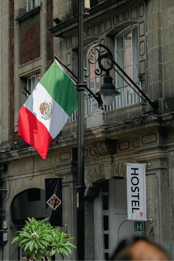 Hostel in Mexico.