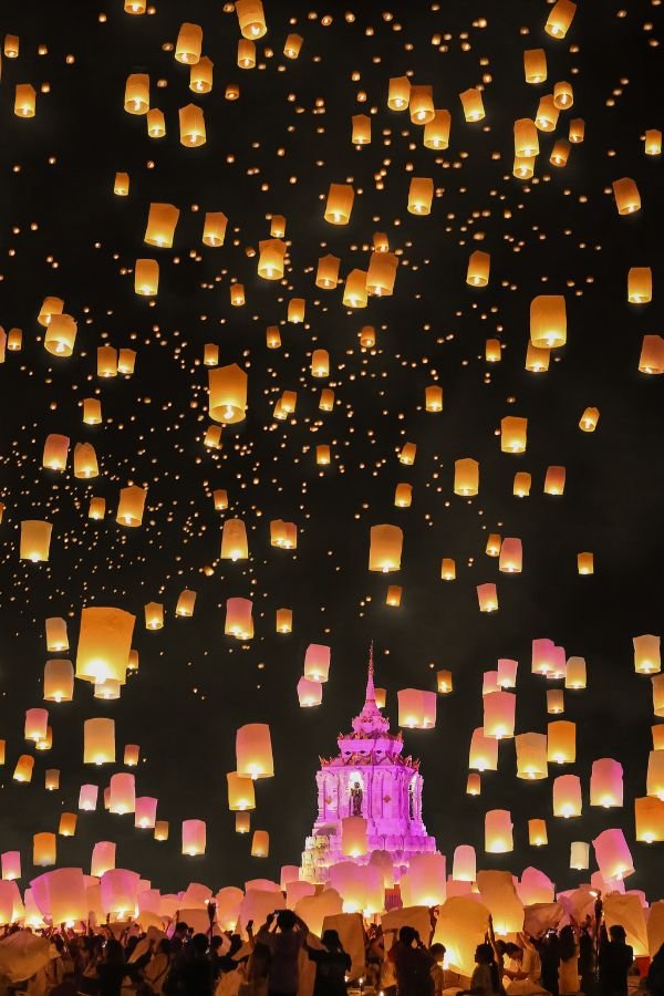 Lantern festival in Asia.