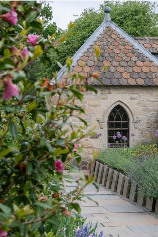 A garden house at the Royal Botanic Gardens Edinburgh.