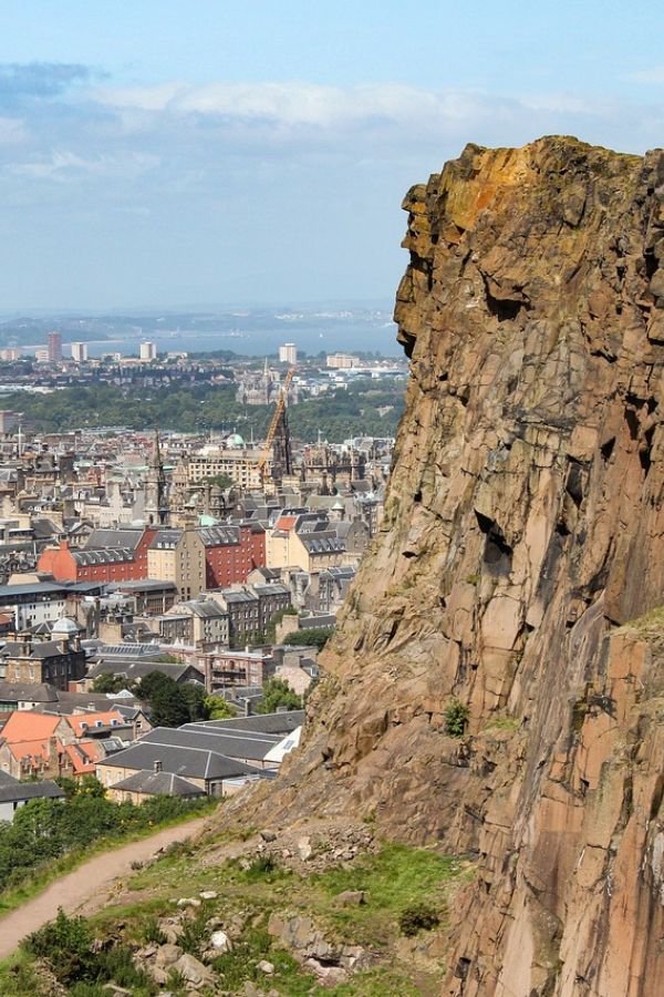 An alternate view of Arthurs Seat in Edinburgh, Scotland.