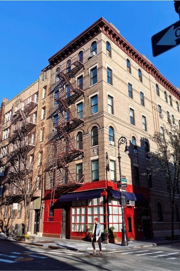 Iconic "Friends" apartment in the West Village, New York.