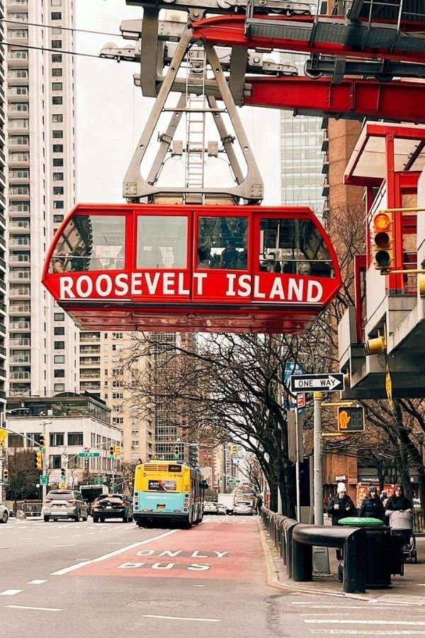 Roosevelt Island Tramway. A budget friendly way to see the famous Manhattan skyline. 