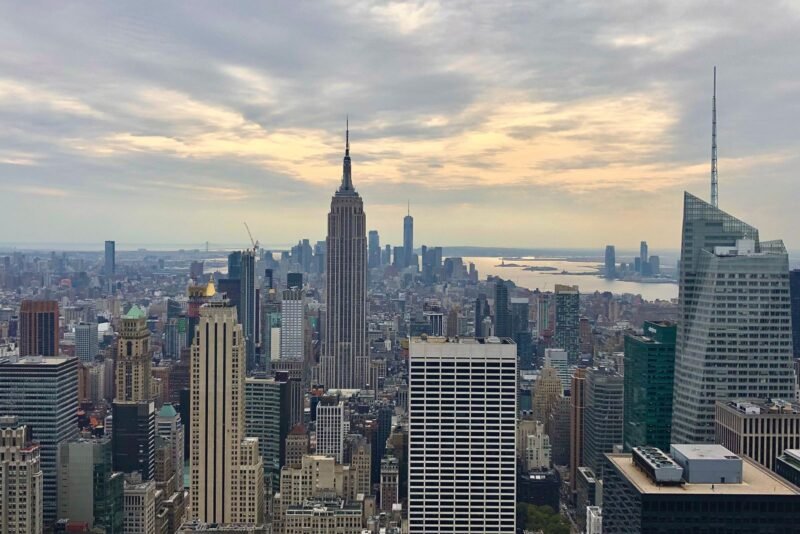 Photo taken from Rockefeller Center's Top of the Rock. Where you get to see the iconic Manhattan skyline.