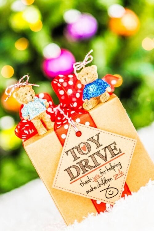 Hometown Christmas bucket list item - A toy drive during the holiday season is a lovely way to give back to the community.