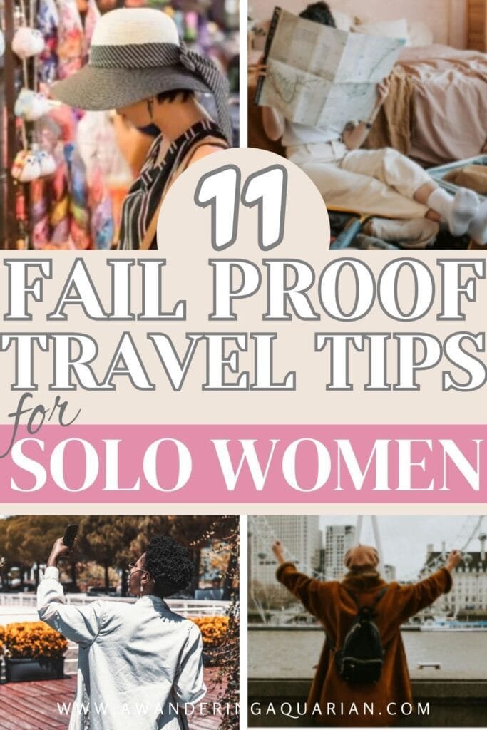 Solo Travel Tips for Women. How to travel, shop, pick accommodation's and more. To help keep women who are travelling solo for the first time safe.