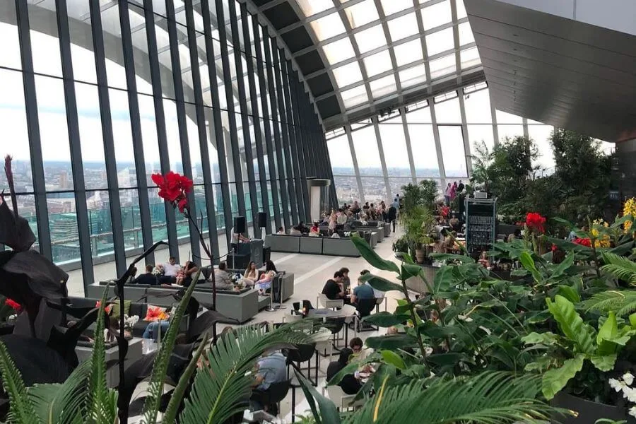 Sky Garden, in the The Fenchurch Building, The Walkie-Talkie Building, London, England