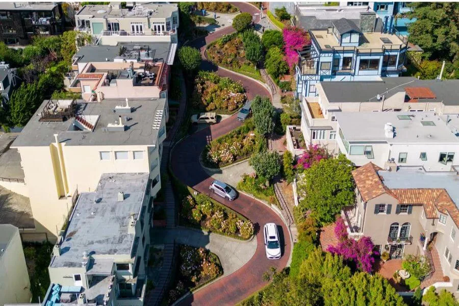 west coast road trip, Lombard street, San Francisco