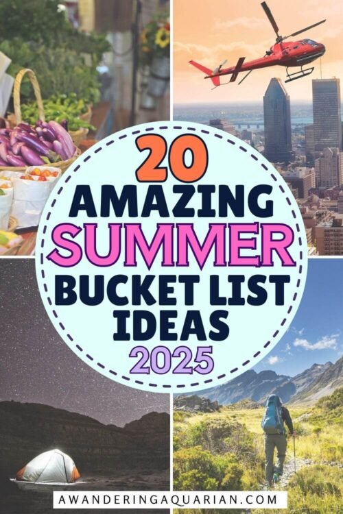 fun summer bucket list idea