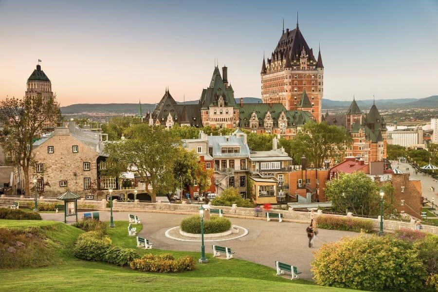 Quebec City, Château Frontenac, Canada, Hotel, Courtyard, solo female travellers