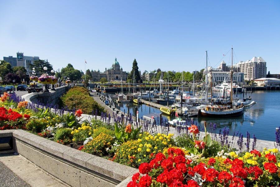 Victoria, BC., inner harbour, parliament building, Royal BC Museum