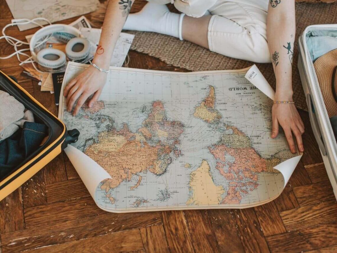 girl with map, travel planning guide, stress-free-travel