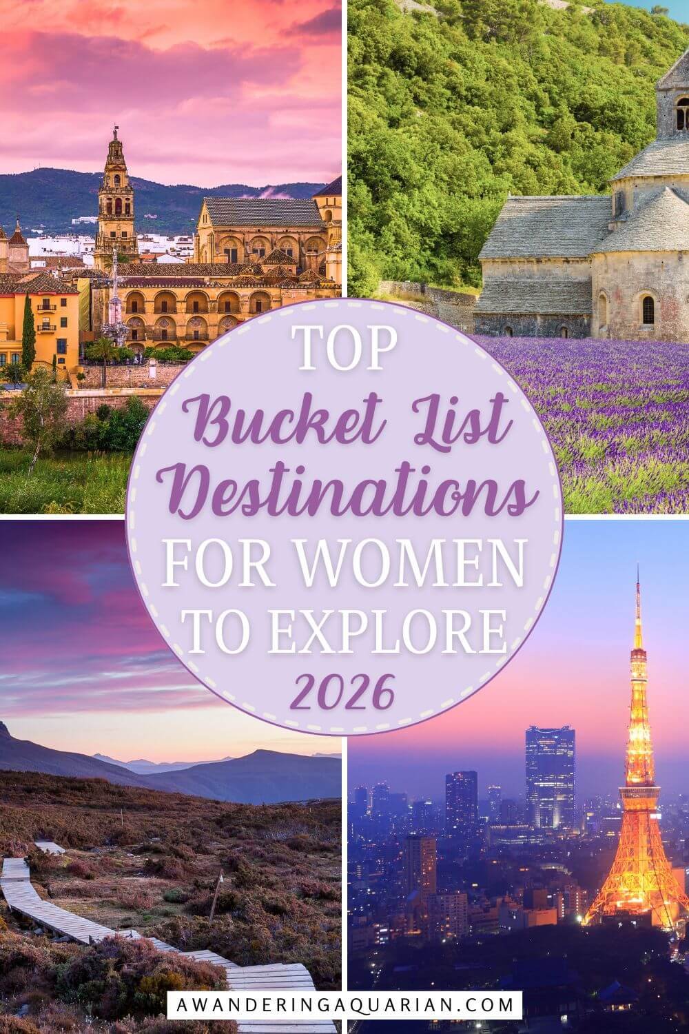bucket list destinations for women