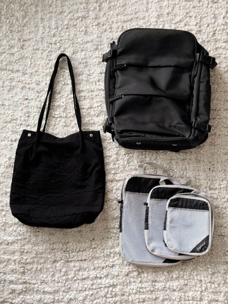 weekend packing list