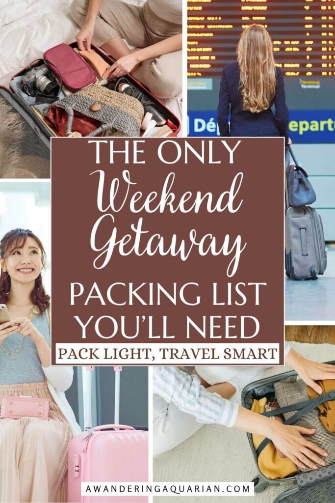 weekend packing list