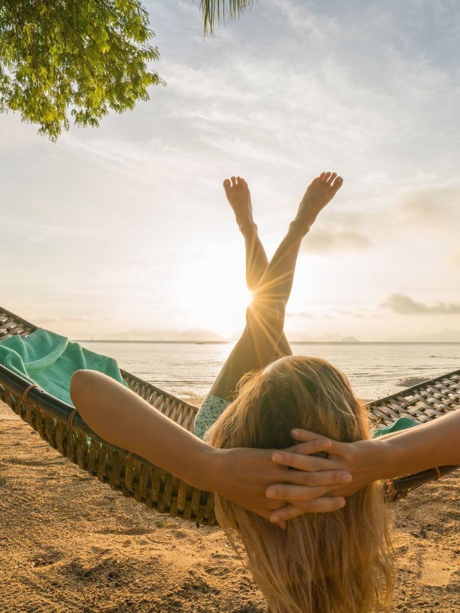 incredible Thailand travel itinerary, girl in hammock